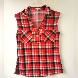 Womens sz sm Ardene plaid shirt